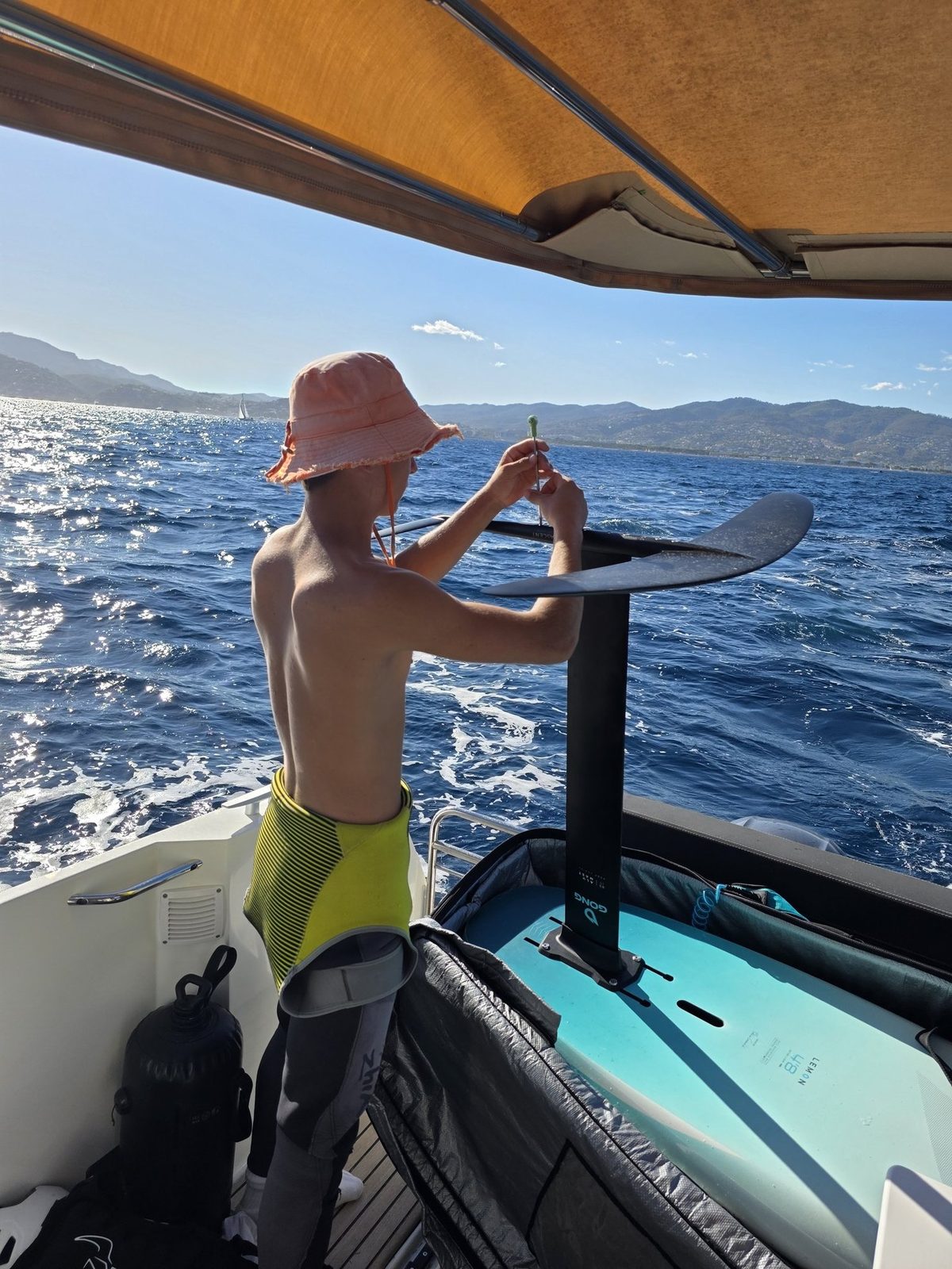 Activités nautiques à bord