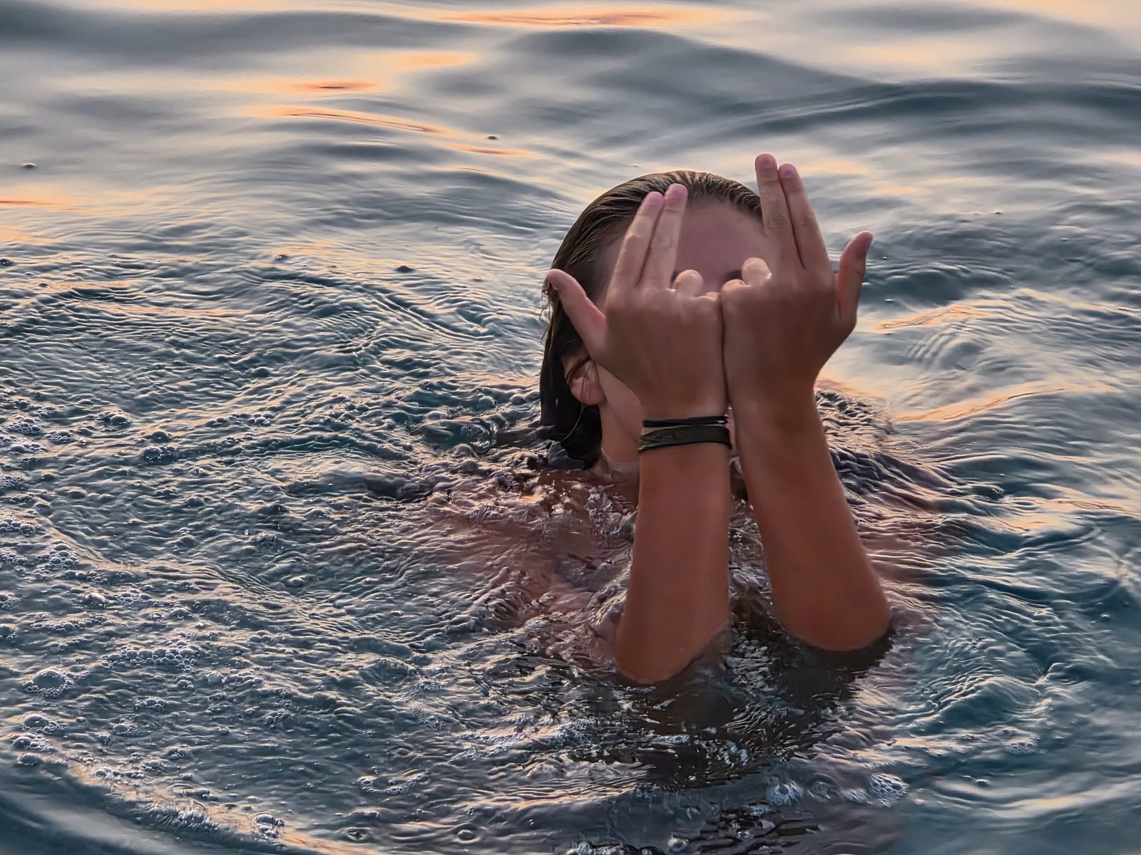 Baignade dans la Méditerranée