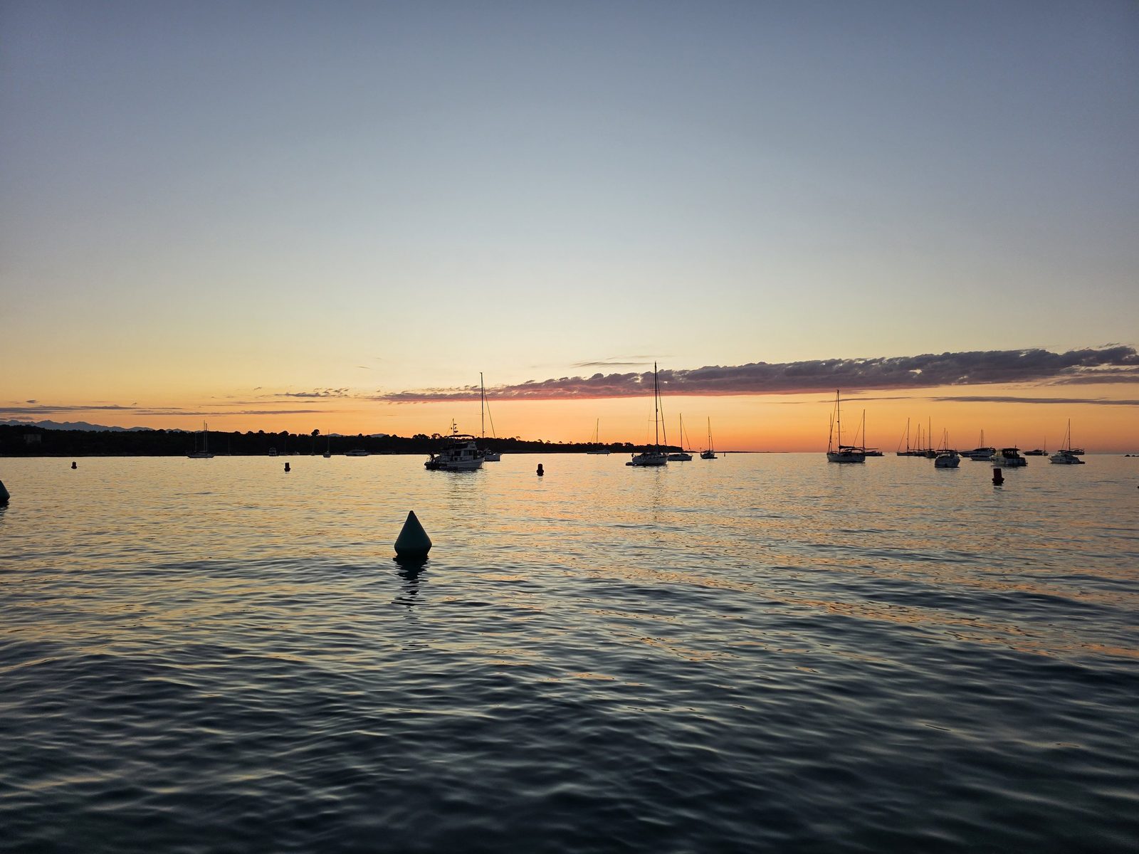 Couleurs du soir sur la Côte d'Azur